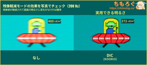 KOORUI S2721PM レビュー（応答速度の比較）