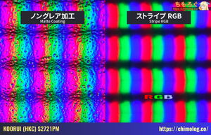 KOORUI S2721PMレビュー（画素ドット）