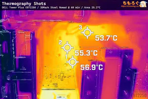 DELL Tower Plus EBT2250のサーモグラフィー写真