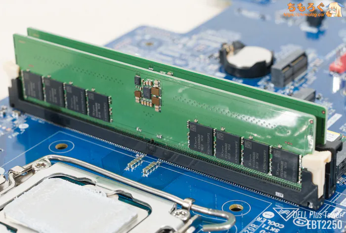 DELL Tower Plus EBT2250のメモリスロット