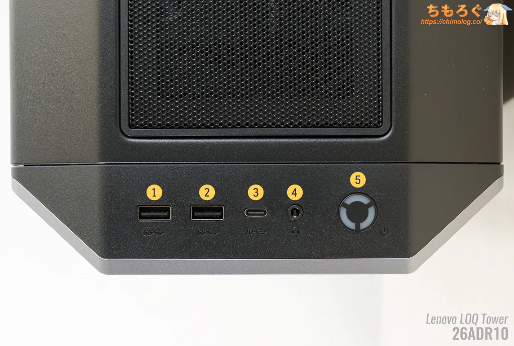 Lenovo LOQ 26ADR10のUSBポート